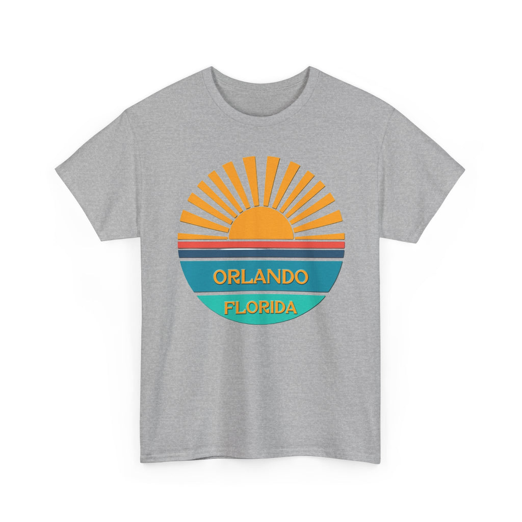 Orlando Florida Sunset T-Shirt – Retro Sunburst Vacation Tee