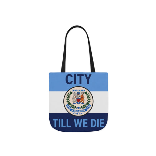 City Till We Die Canvas Tote Bag — Football Fan Flag Tote