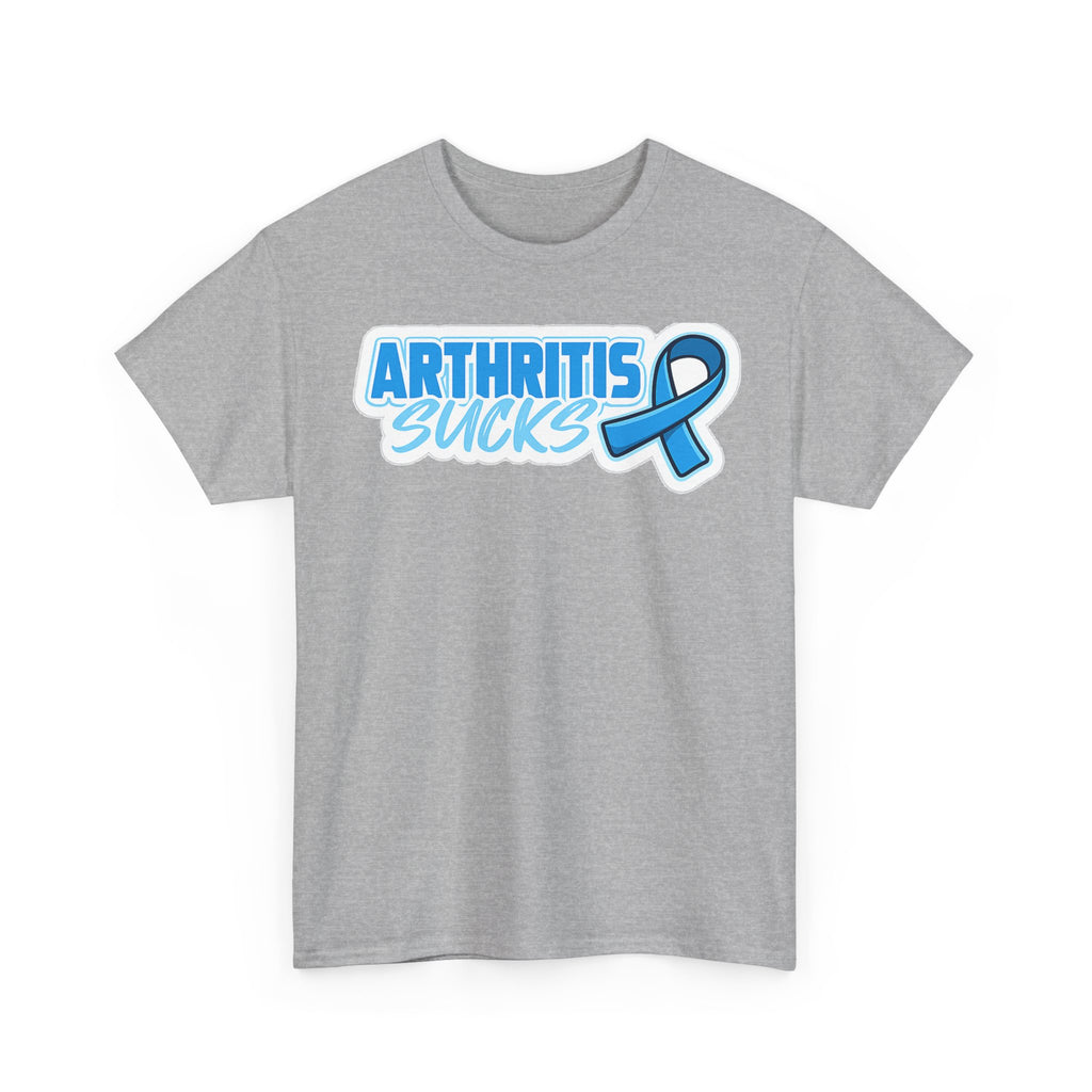 Arthritis Sucks T-Shirt with Awareness Ribbon — Arthritis Support Tee