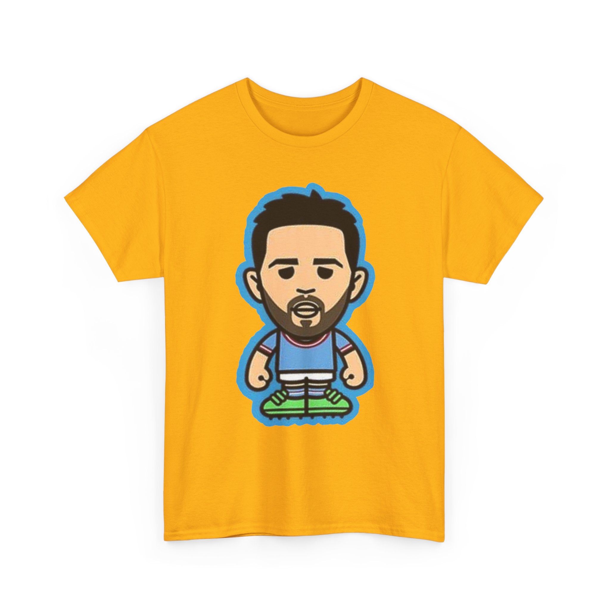 Bernardo Silva Manchester City Legend Graphic Tee — Player Cartoon Front & Tribute Poster Back