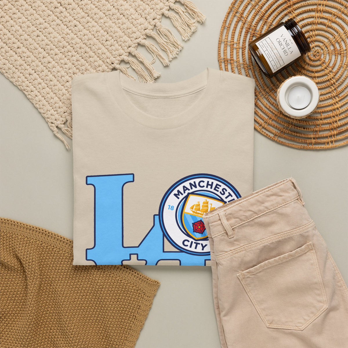 Manchester City LOVE Cotton T-Shirt