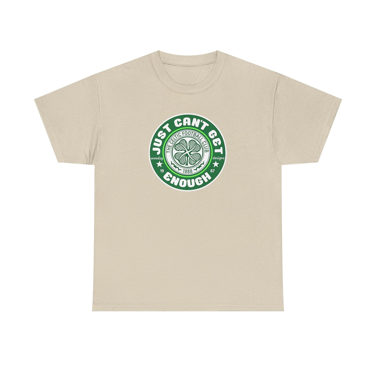 Celtic T-Shirt — "Just Can't Get Enough" Green Shamrock St. Patrick's Day Tee