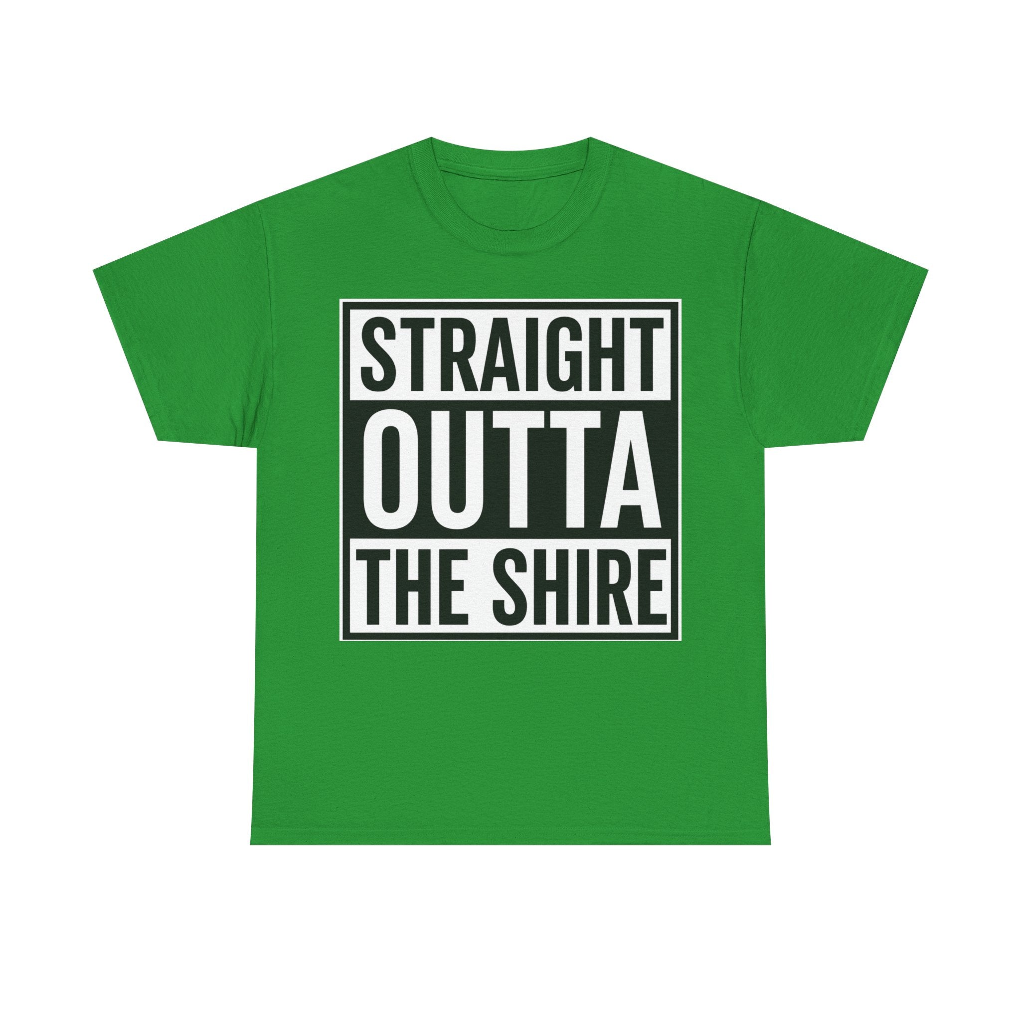 T-Shirt — "Straight Outta The Shire" Funny Hobbit Travel Tee