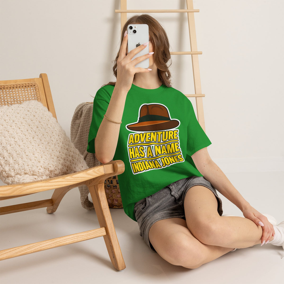 Adventure Has a Name Indiana Jones Graphic Cotton T-Shirt