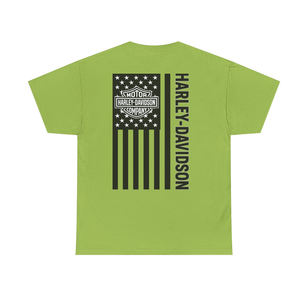 Harley-Davidson American Flag Tee — Vintage Motor Company Back Print