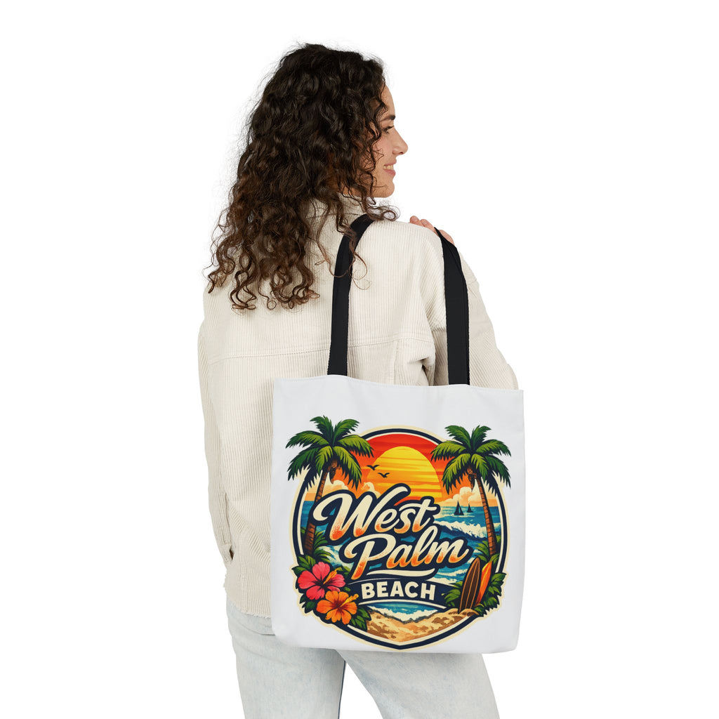 West Palm Beach Vintage Sunset Tote