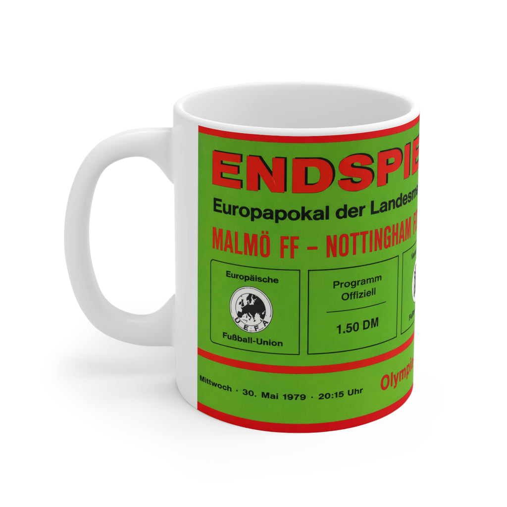1979 European Cup Final Programme Cover Inspired Ceramic Coffee Mug (11oz & 15oz)