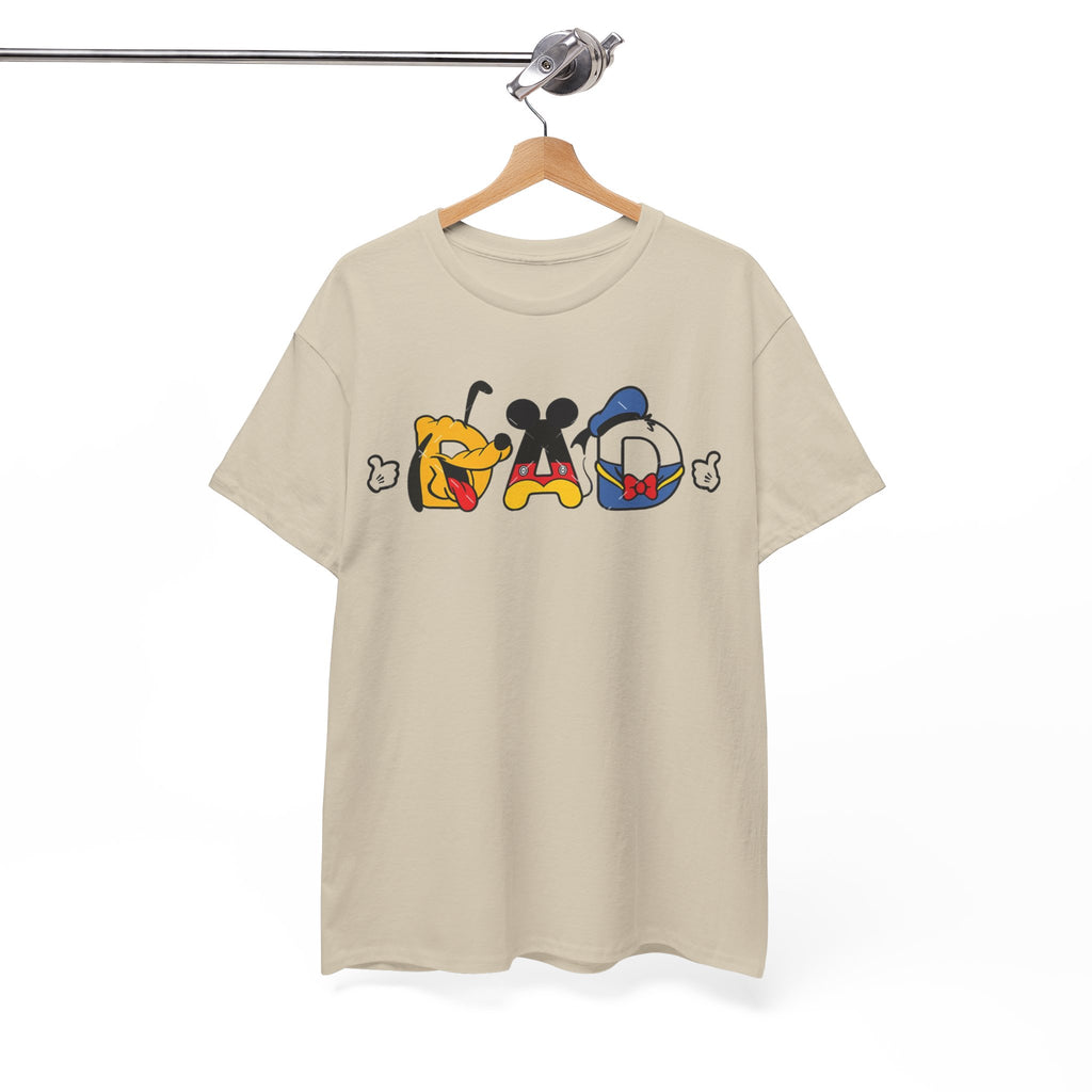 Disney Dad Character Graphic Tee — Playful Colorful Character Icons T-Shirt