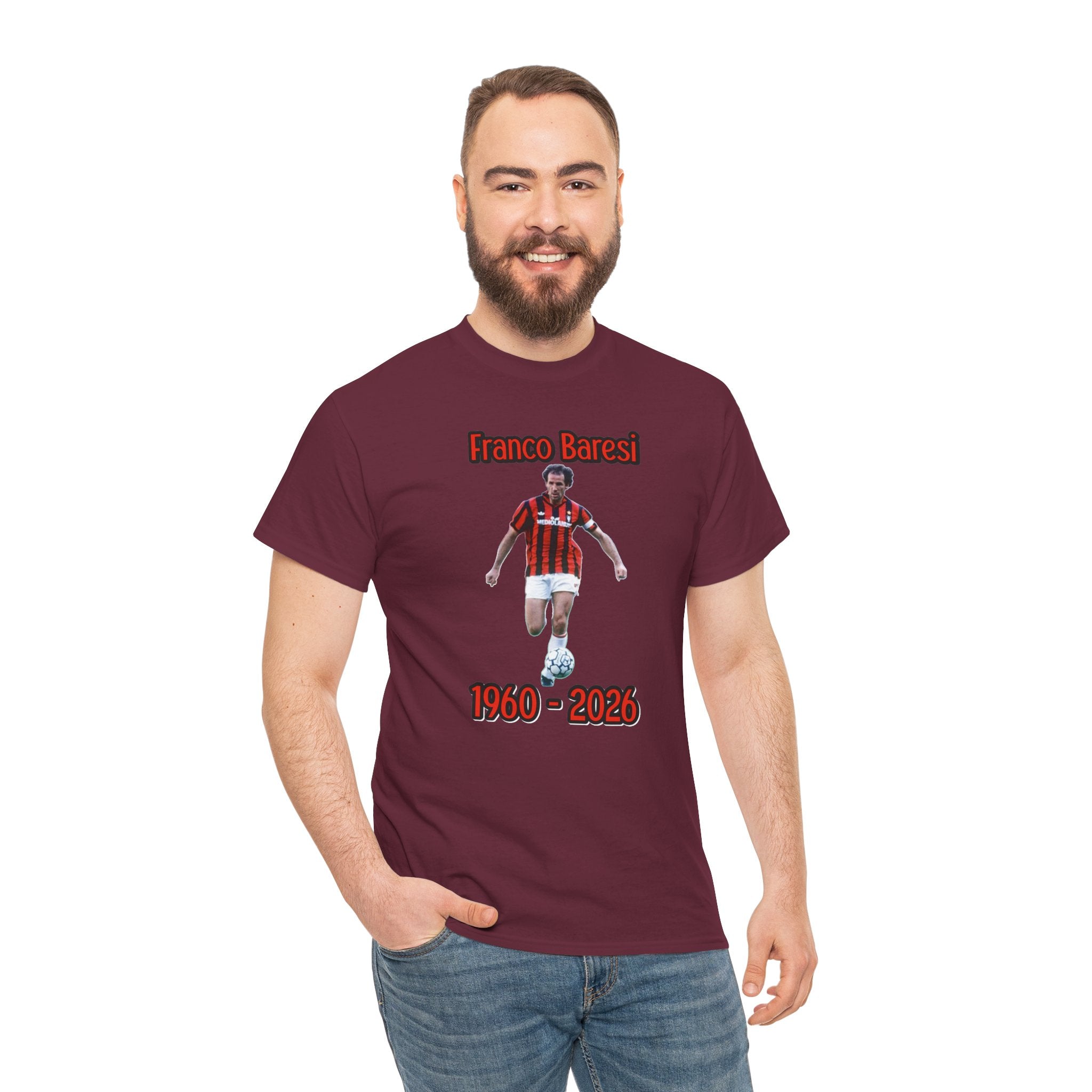 Franco Baresi 1960–2023 Memorial Soccer Tribute Tee