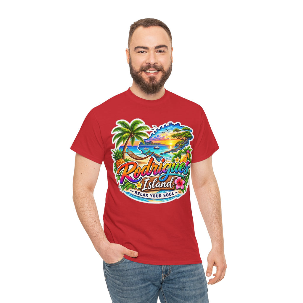 Rodrigues Island Tropical Tee — "Relax Your Soul" Beach Vacation T-Shirt