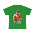 Boxer Rocky Painting T‑Shirt — Vintage American Flag Boxing Tee
