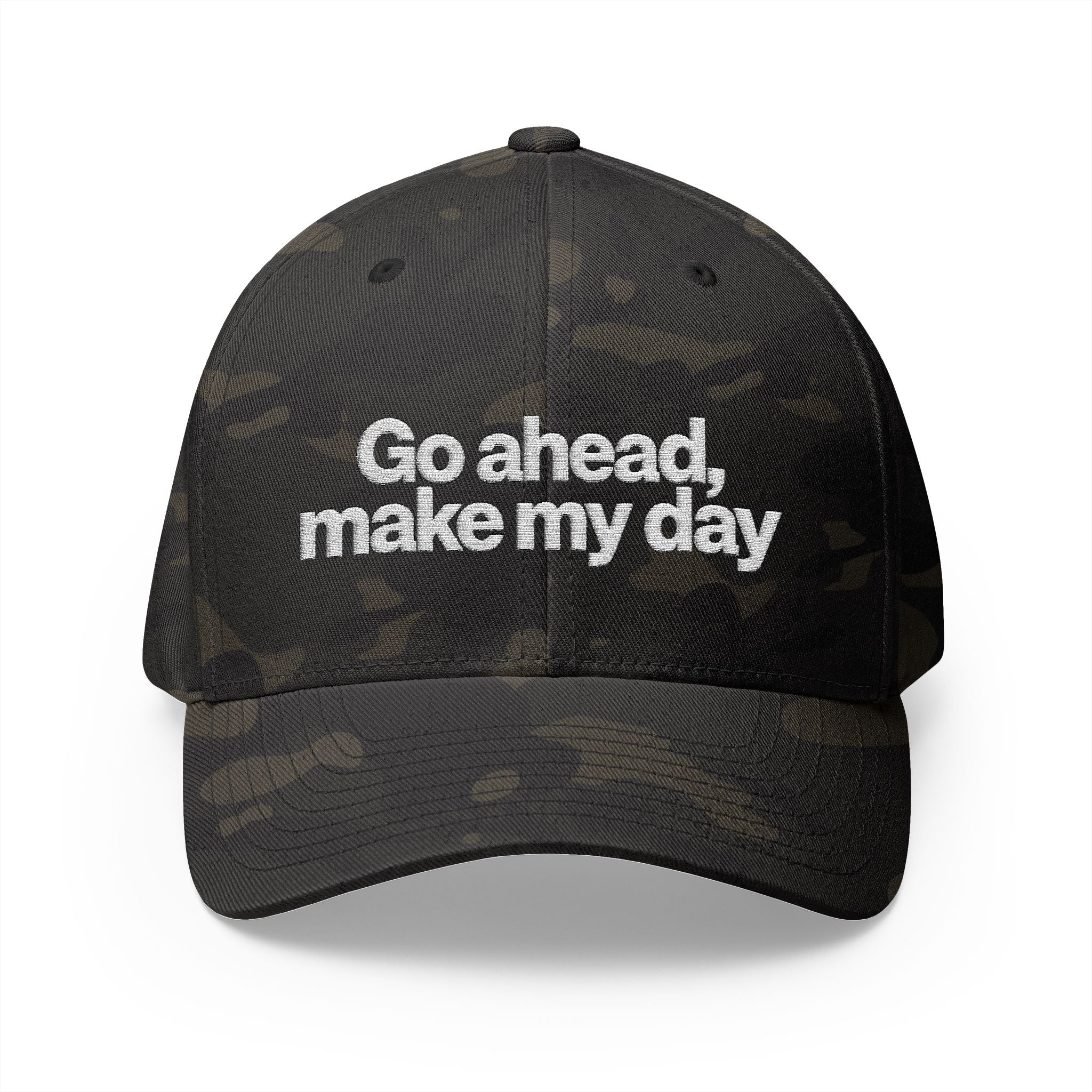 Go Ahead Make My Day Embroidered Cap — Attitude Baseball Hat