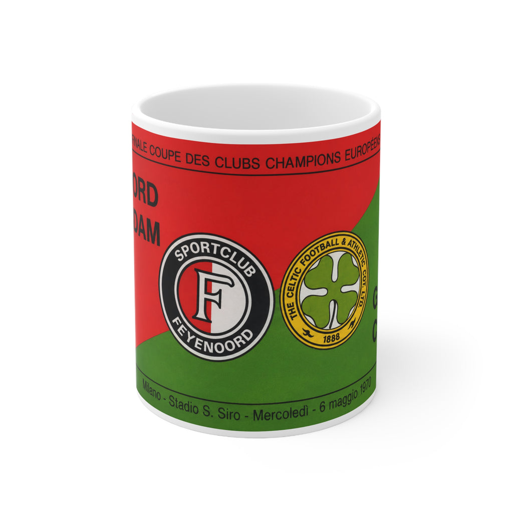 1970 European Cup Final Programme Cover Inspired Ceramic Coffee Mug — 11oz & 15oz