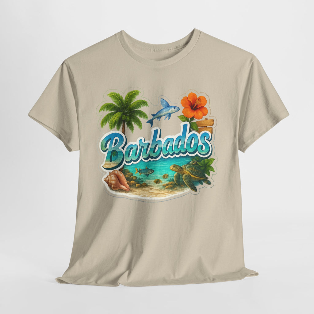 Barbados Beach Graphic Tee — Tropical Island Vacation T‑Shirt
