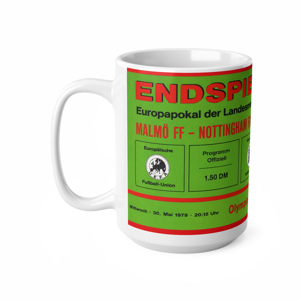 1979 European Cup Final Programme Cover Inspired Ceramic Coffee Mug (11oz & 15oz)