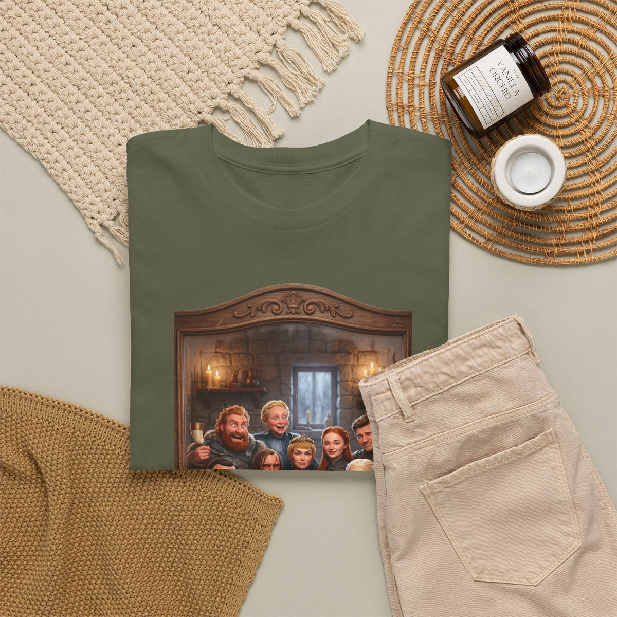 Game of Thrones Cast Portrait Inspired Cotton T-Shirt