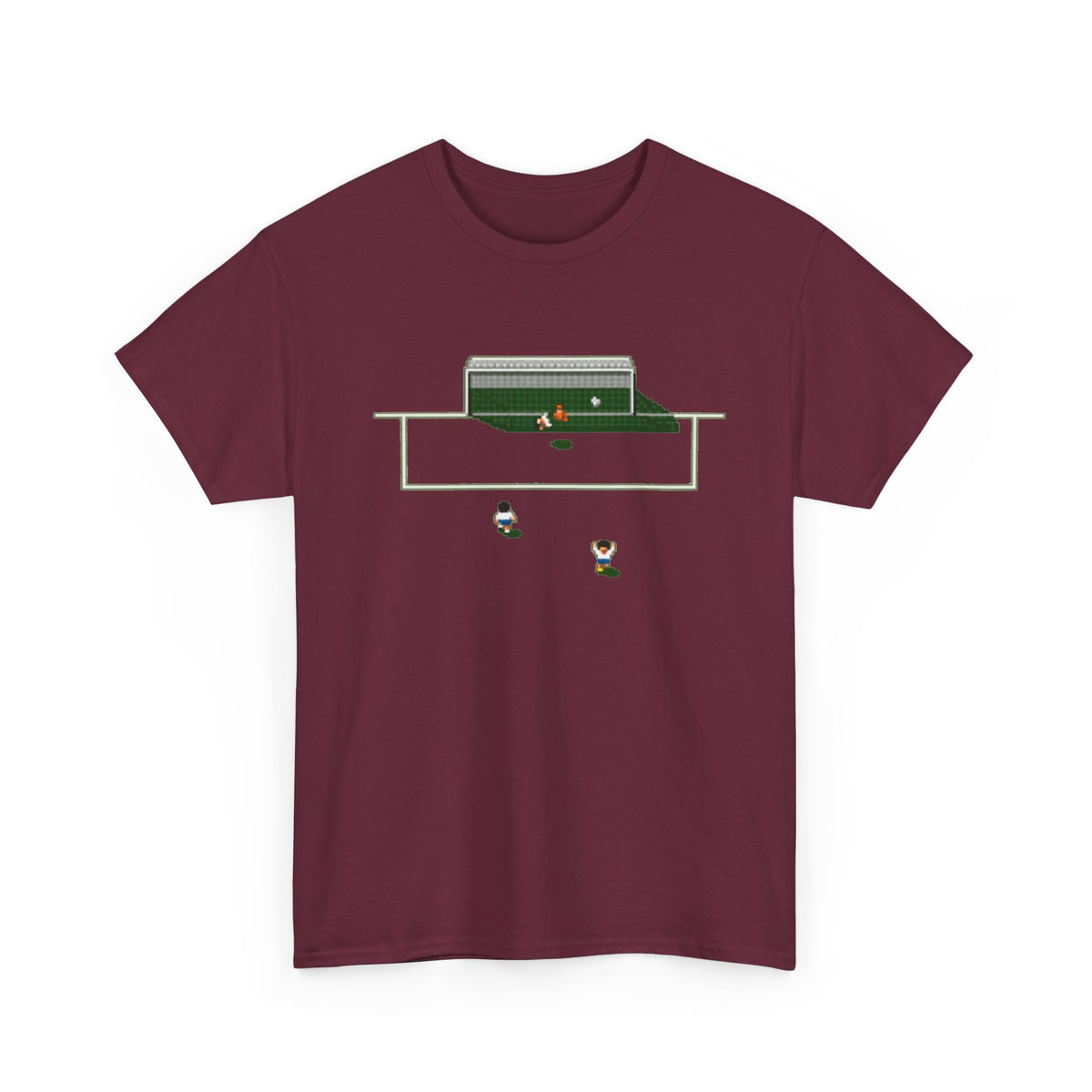 Sensible Soccer Inspired Cotton T‑Shirt — Retro Mini Game Design