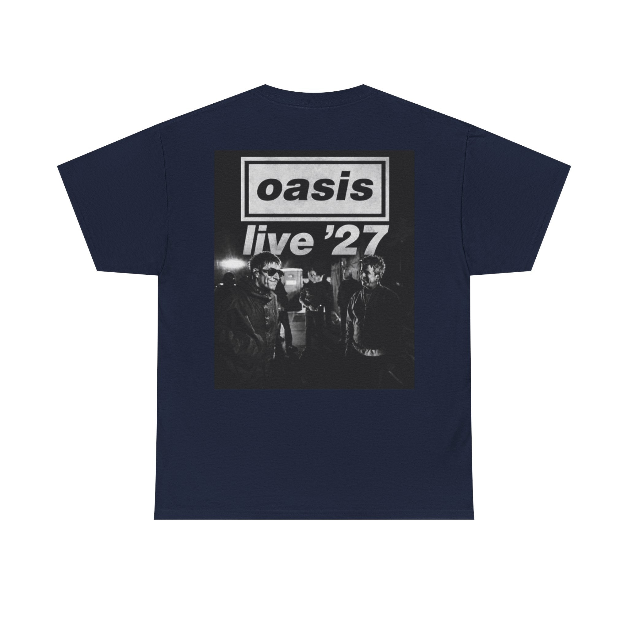 Oasis 'Live '27' Band Tee — Vintage Rock Concert T-Shirt