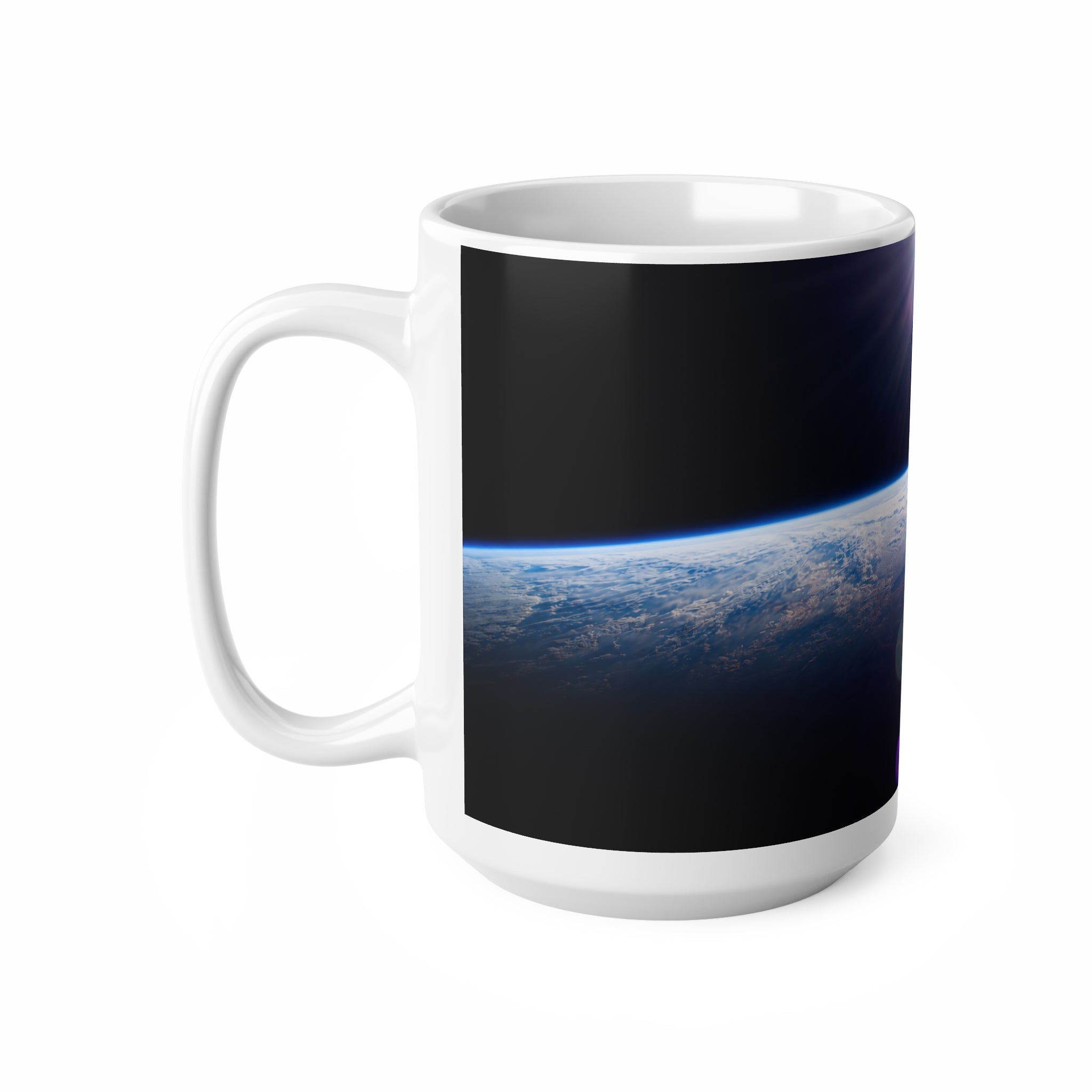 Space Horizon Ceramic Mug — Sunrise Over Earth 11oz/15oz