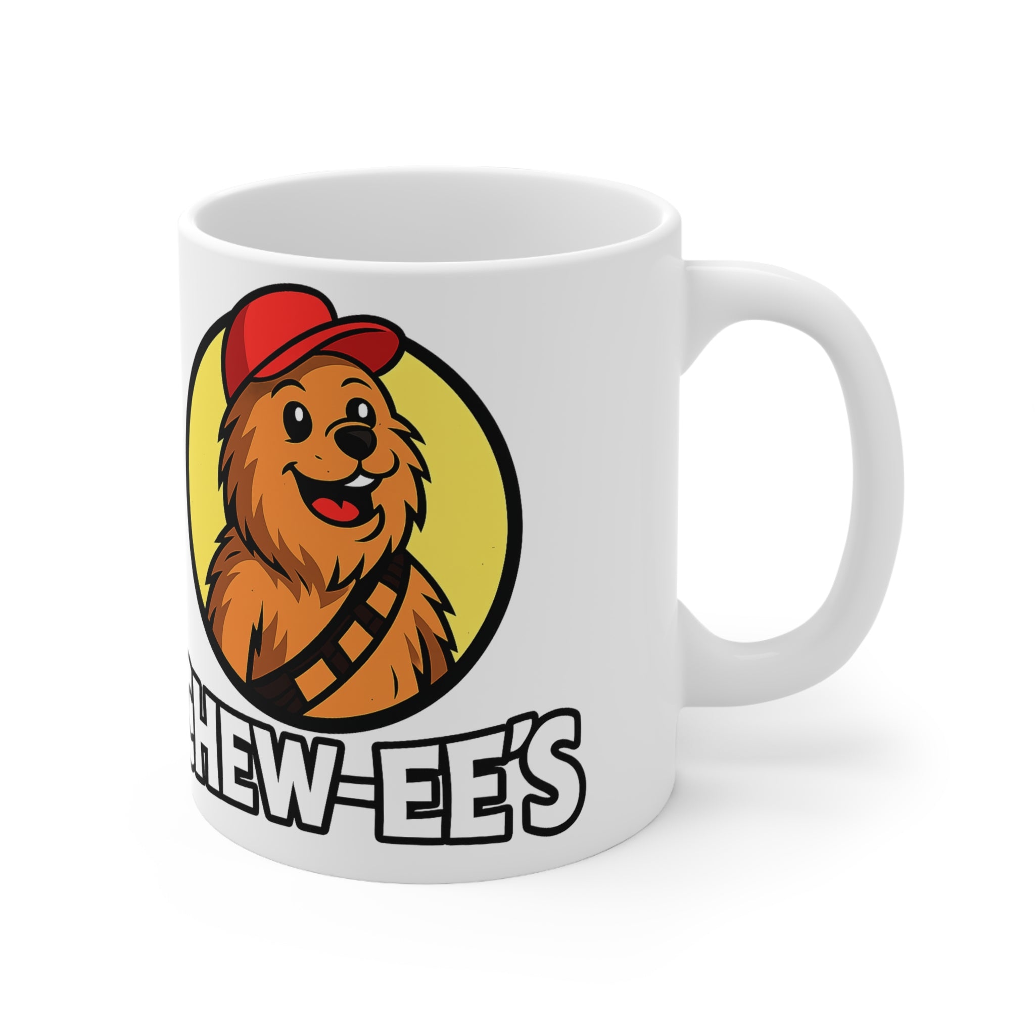 Chew-ee’s Chewbacca Mug — Cute Star Wars-Inspired Ceramic Coffee Cup (11oz & 15oz)