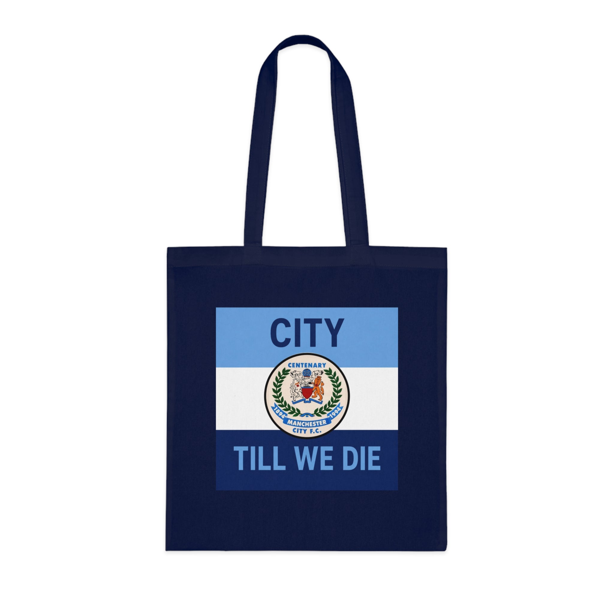 City Till We Die Cotton Tote - Football Fan Flag Tote Bag