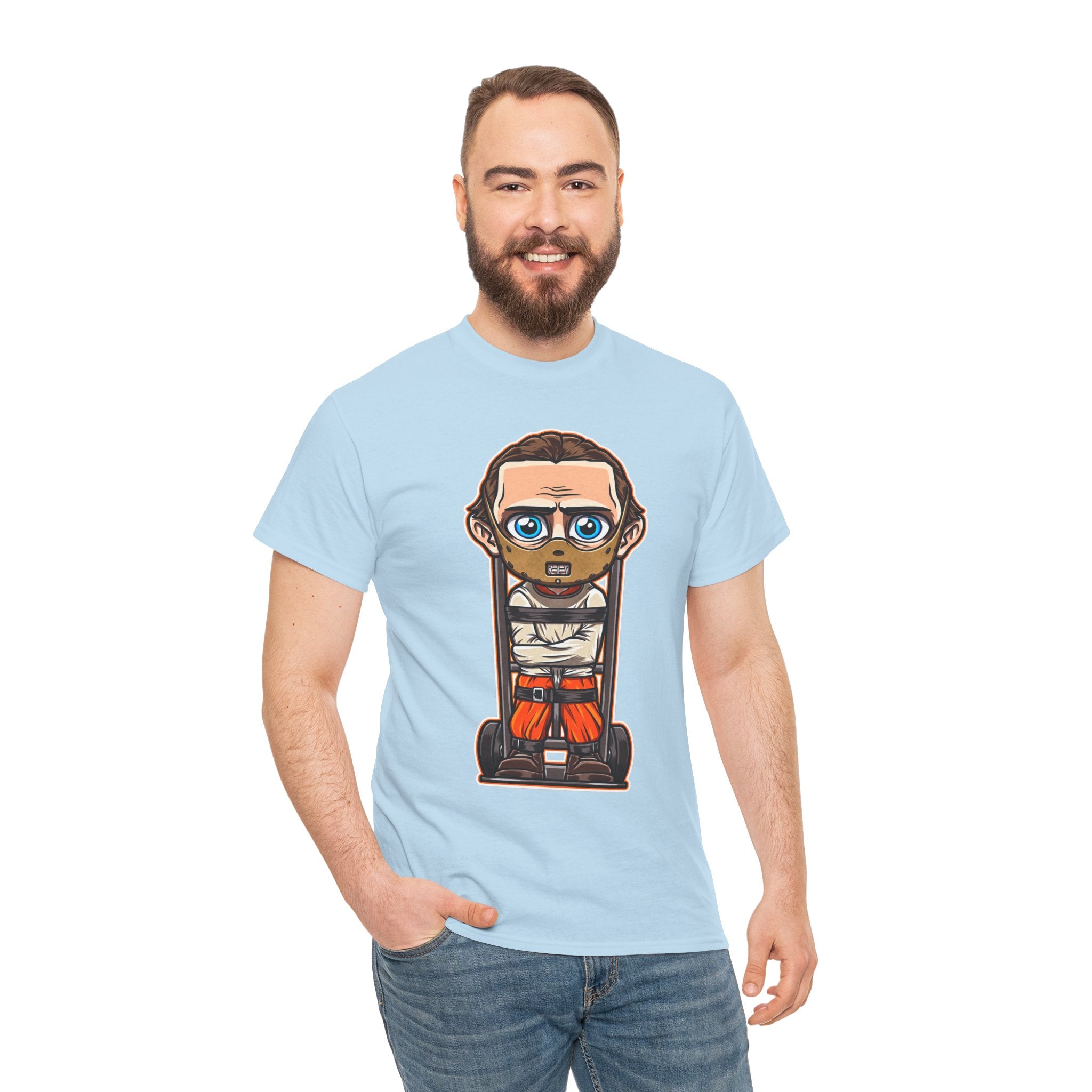 Chibi Prisoner Character Tee — Cute Cartoon Inmate Graphic T-Shirt