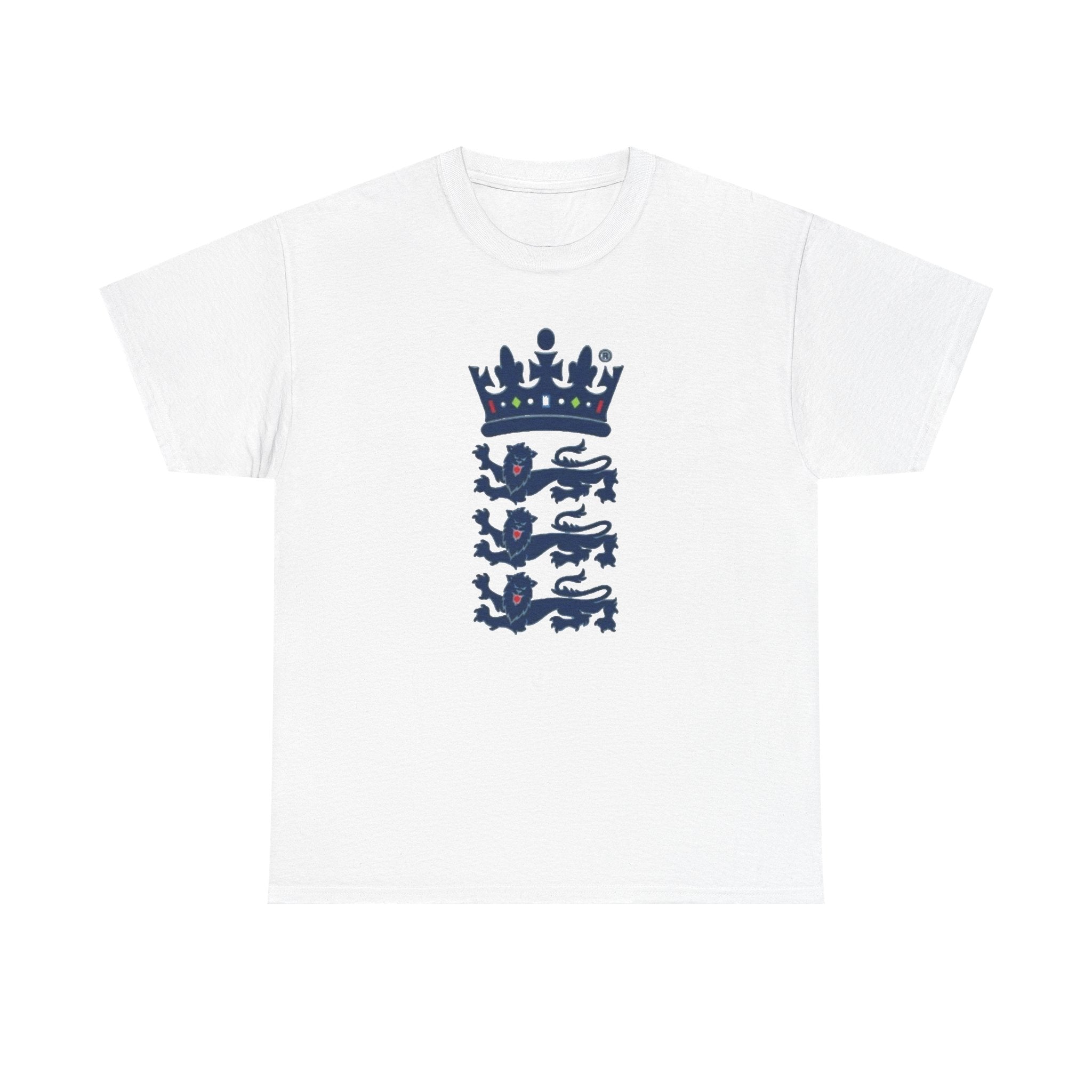 English Cricket T-Shirt — Vintage Cricket Crest Tee