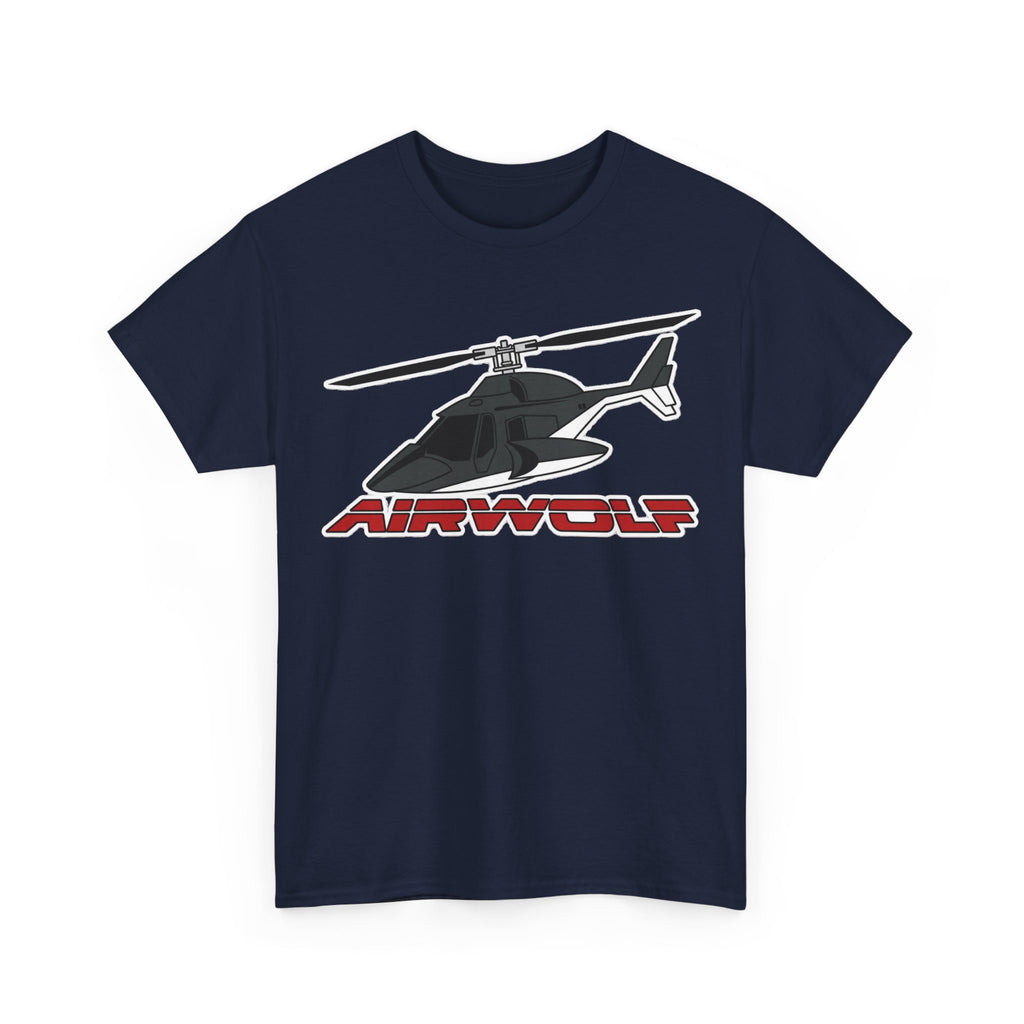 Helicopter Airwolf Tee — Retro Airwolf Logo Graphic T‑Shirt