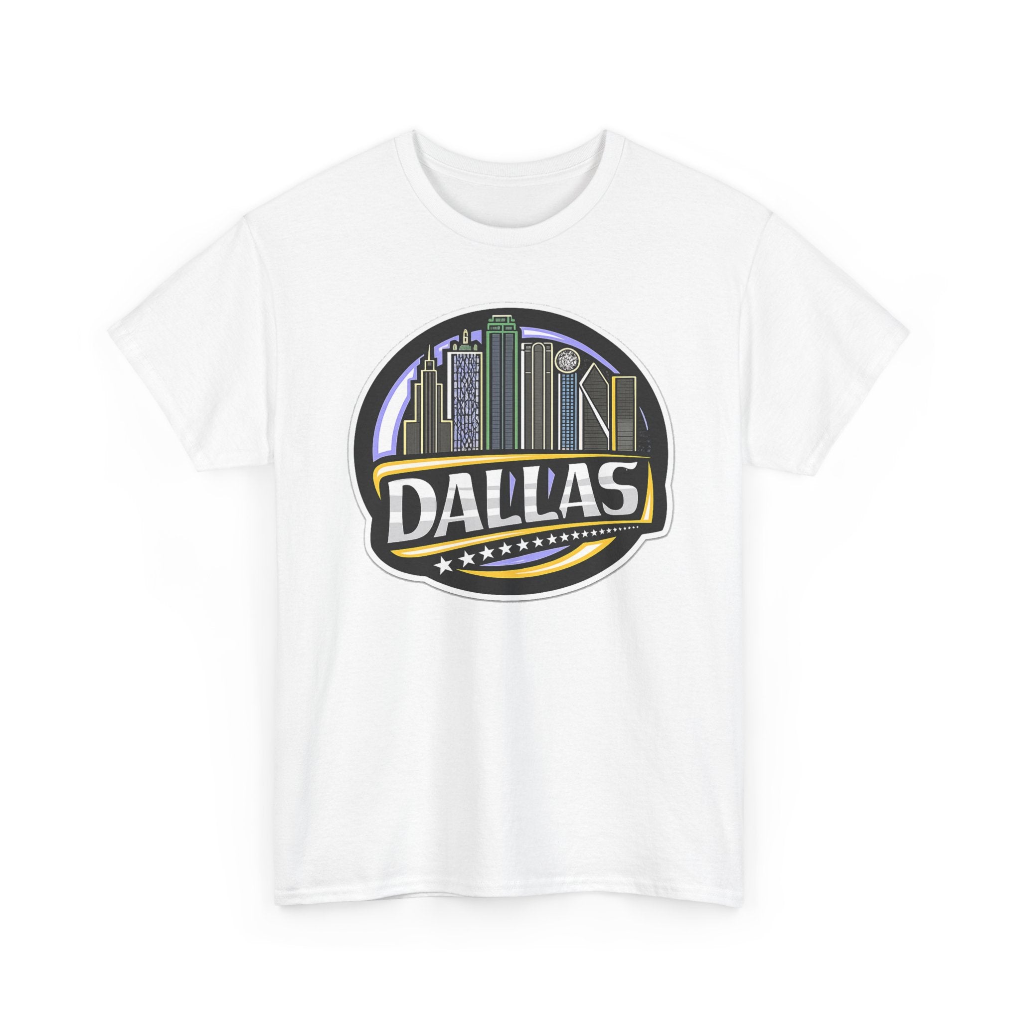Dallas Skyline Tee — Vintage City Skyline Graphic T-Shirt