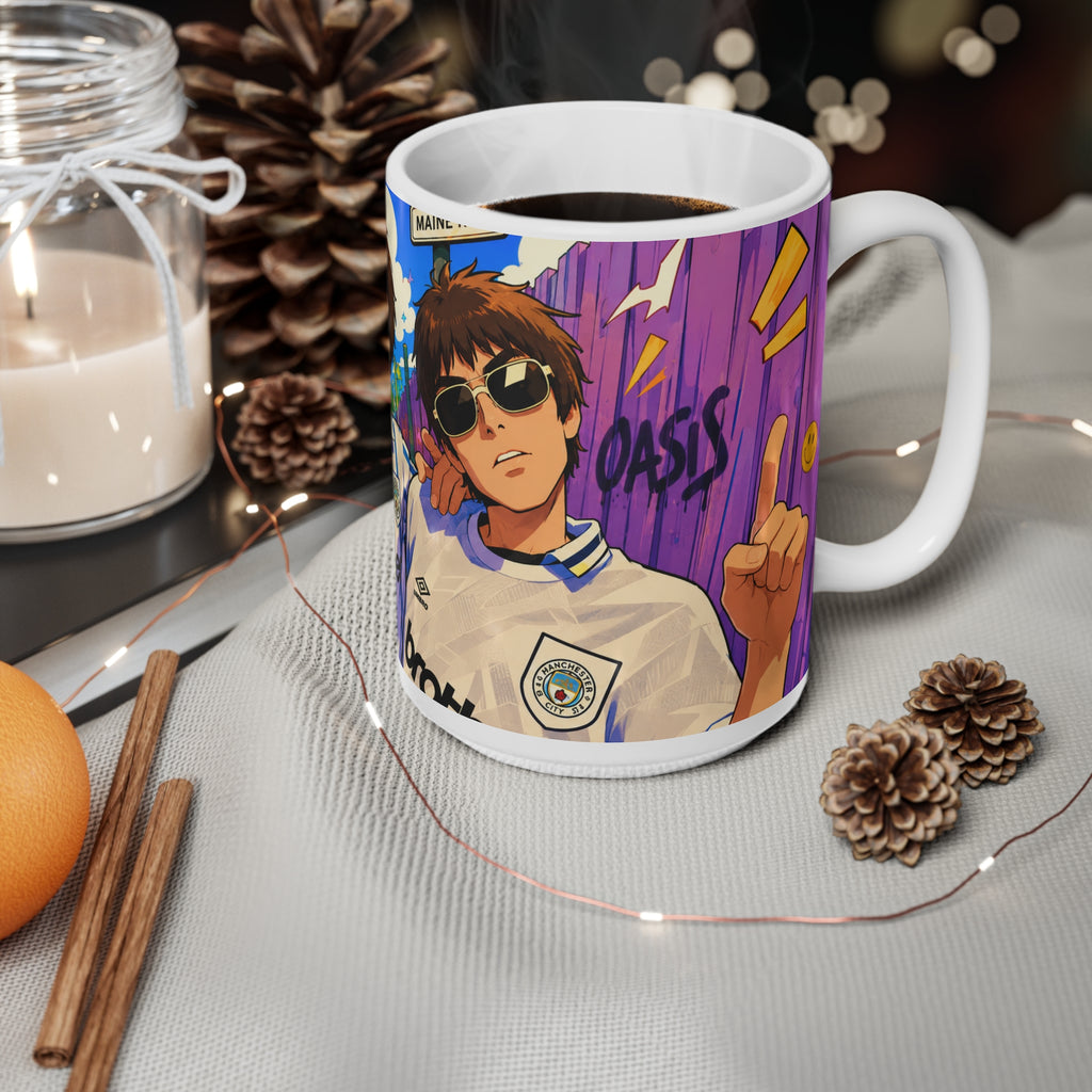 Oasis Noel & Liam Anime Ceramic Coffee Cup