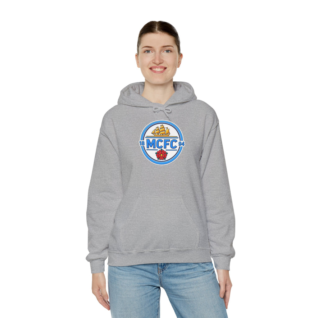 MCFC Logo Hoodie – Vintage Football Club Crest Pullover