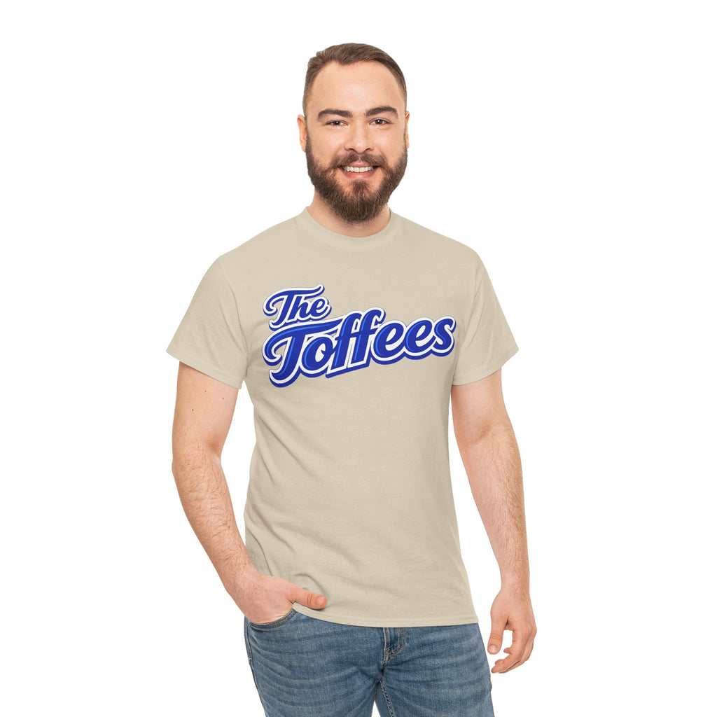 The Toffees Script Tee — Vintage Blue Logo T-Shirt
