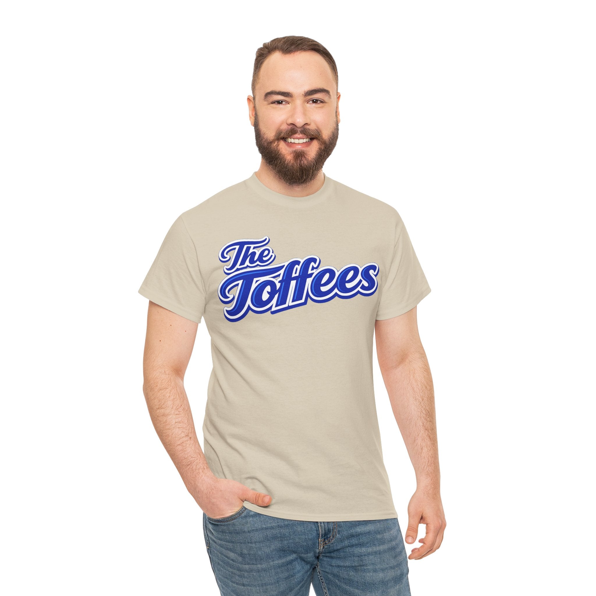 The Toffees Script Tee — Vintage Blue Logo T-Shirt