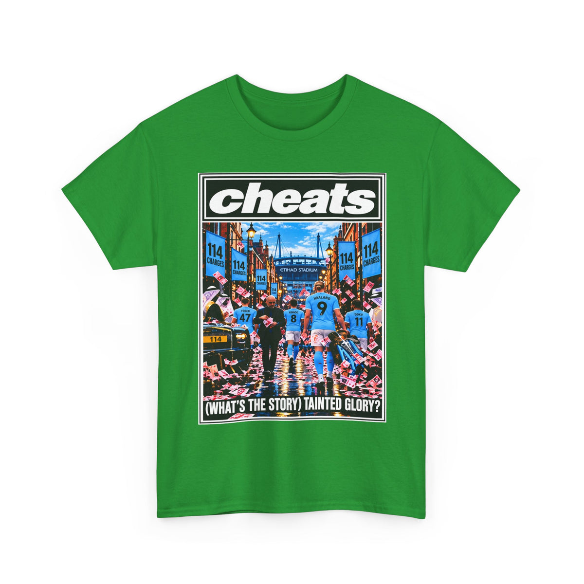Cheats “What’s the Story? Tainted Glory?” Sports Graphic Cotton T-Shirt