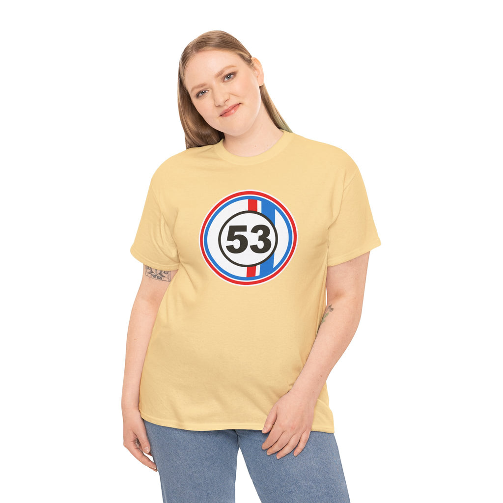 Racing Stripe Number 53 Cotton T-Shirt / Tee