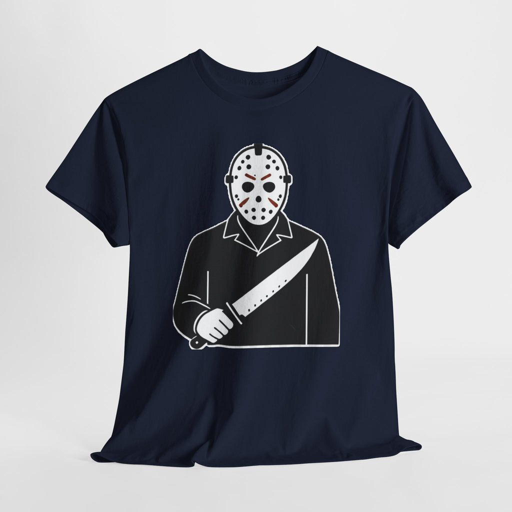Hockey Mask Killer Tee — Retro Jason Voorhees Horror T-Shirt