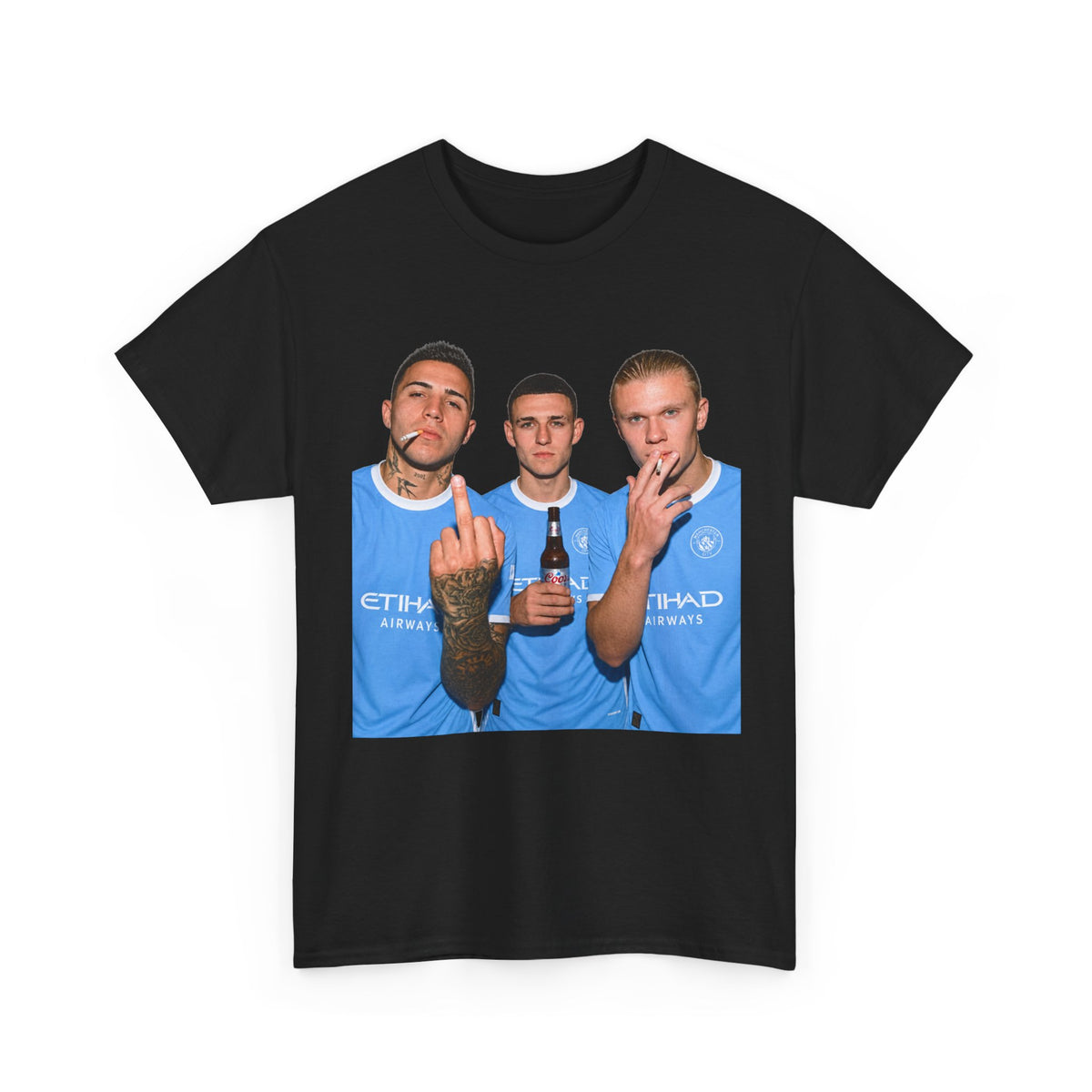 Enzo, Foden & Haaland Man City inspired Unisex Heavy Cotton Tee