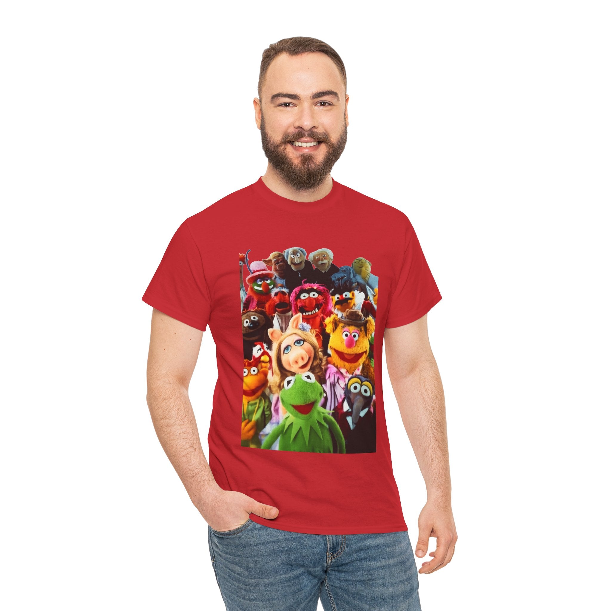 Muppets Puppet Ensemble Graphic Tee — Fun Family Cartoon Shirt