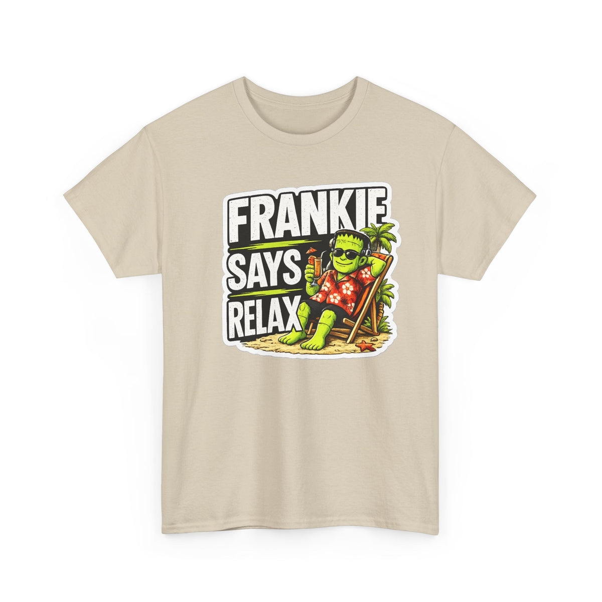 Frankie Says Relax Funny Graphic Cotton T-Shirt