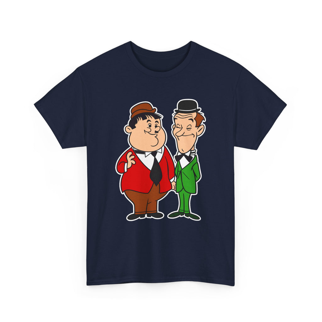 Comedy Duo Vintage Cartoon Cotton T-Shirt