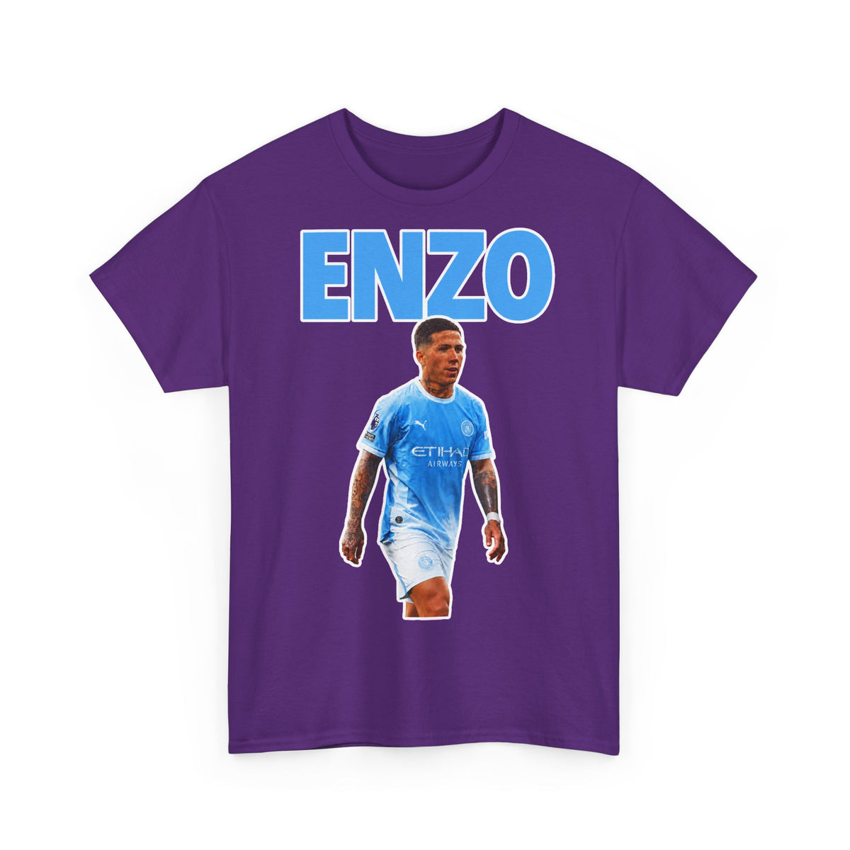 Enzo Fernandez Manchester City Inspired Cotton T-Shirt
