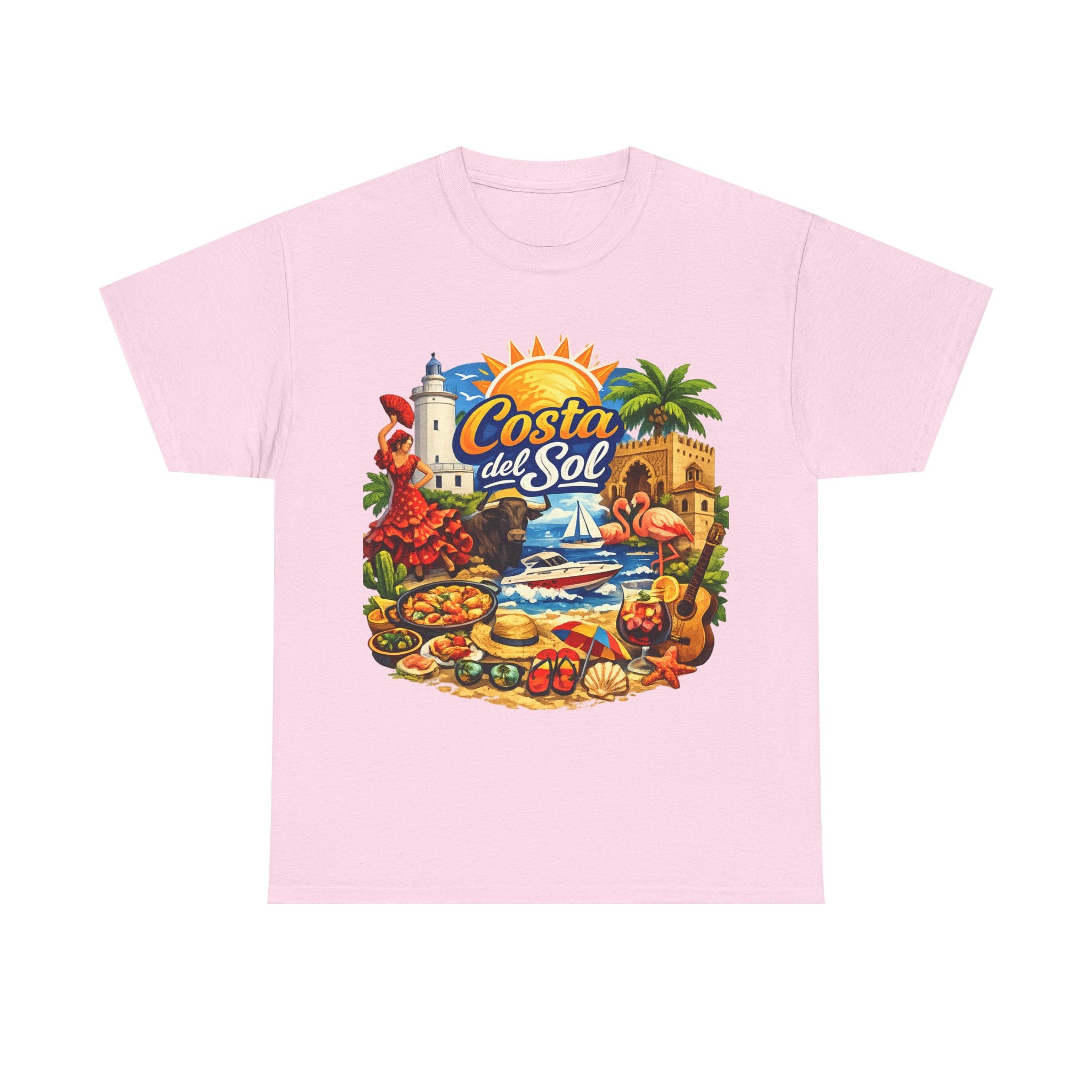 Costa del Sol Beach T-Shirt — Vintage Tropical Vacation Tee