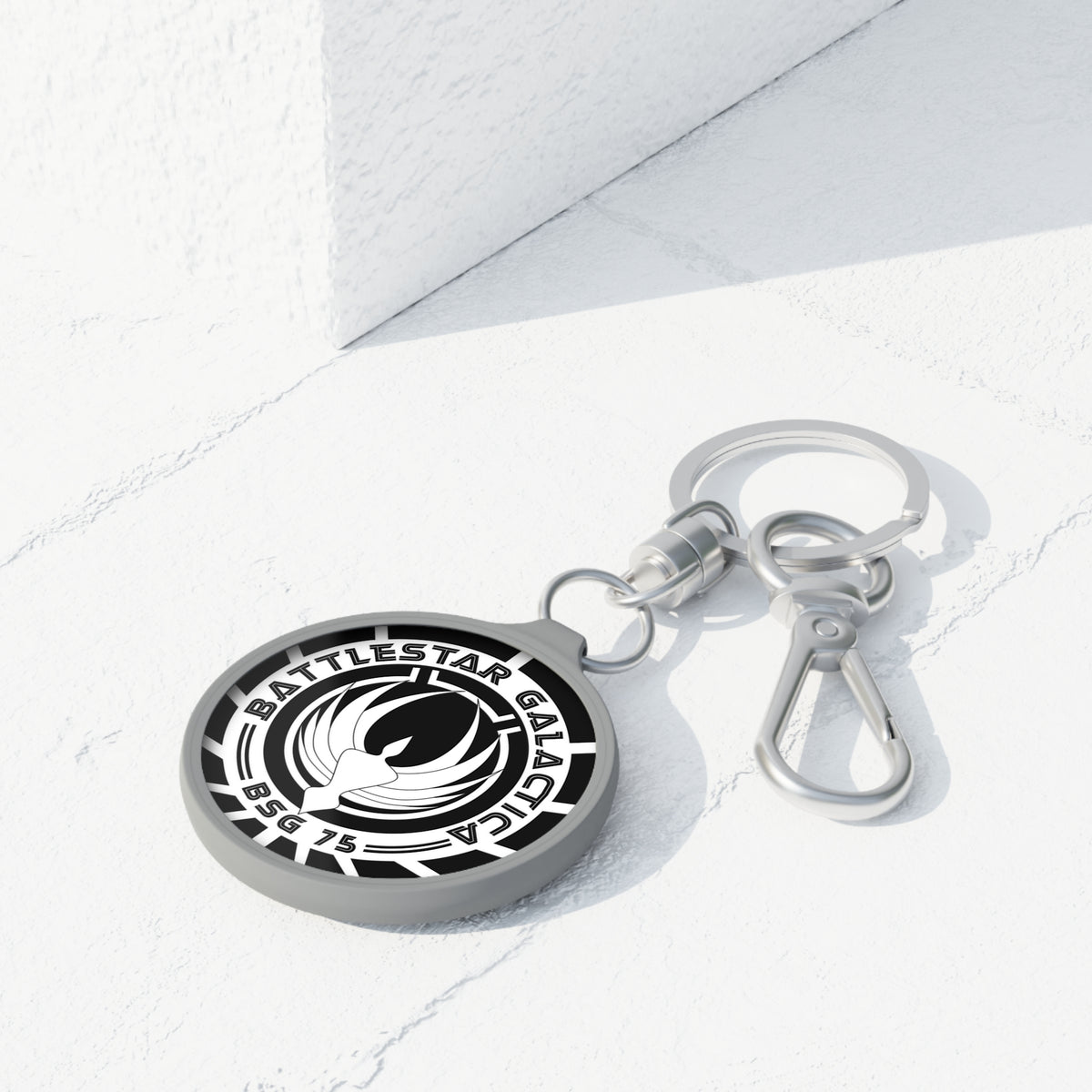 Battlestar Galactica BSG-75 Emblem Keyring Tag