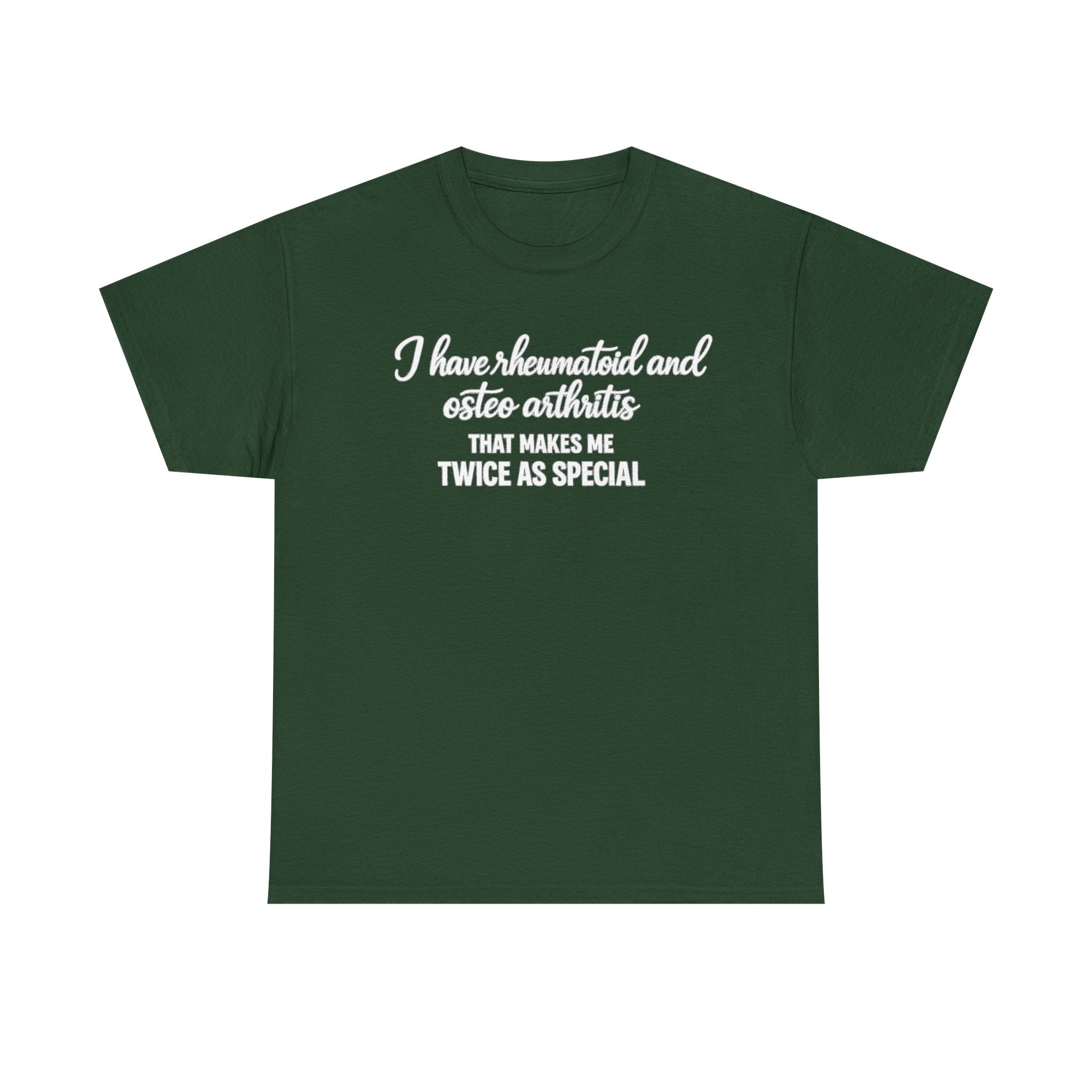 Rheumatoid & Osteoarthritis Awareness T-Shirt – "Twice As Special"