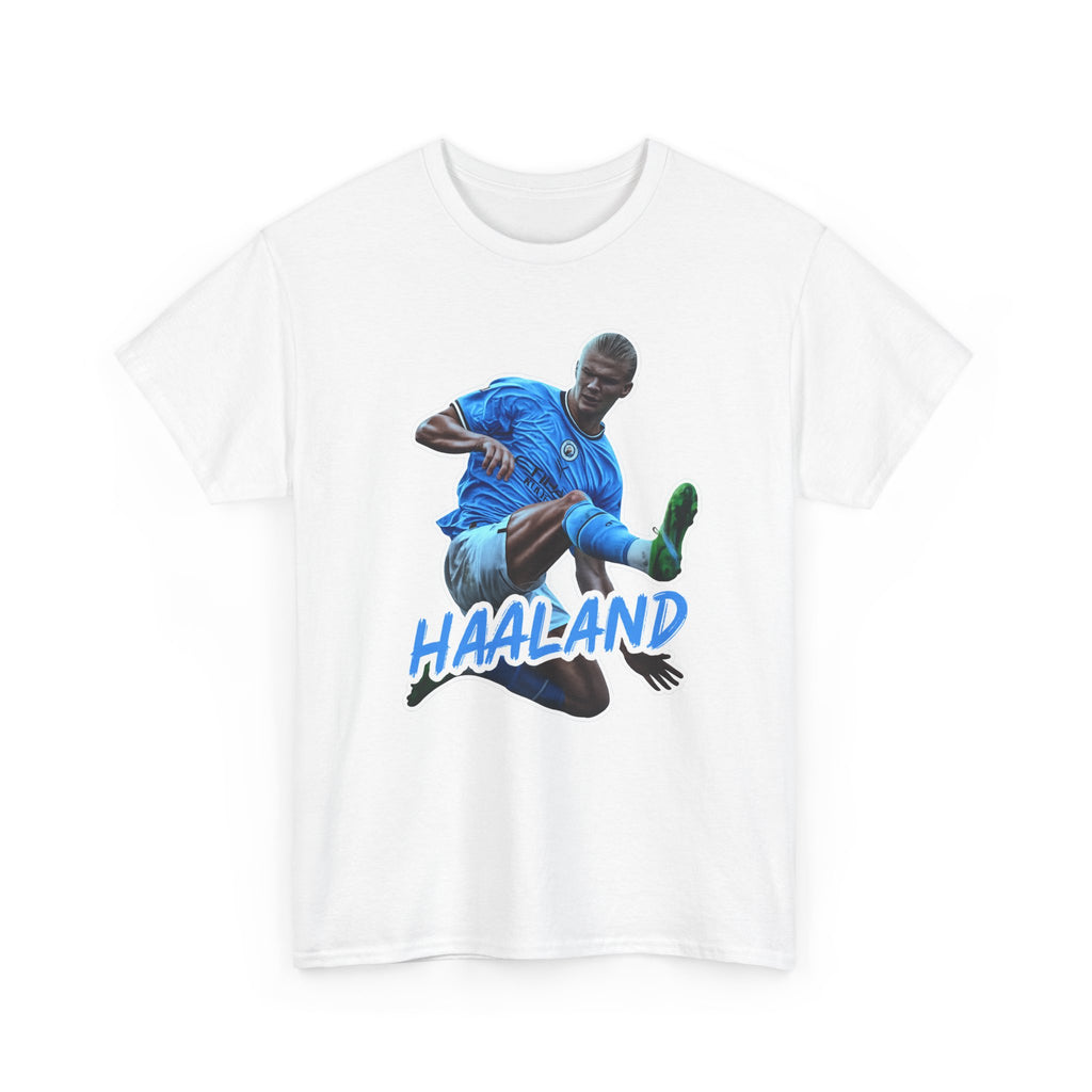 Erling Haaland Manchester City Soccer T‑Shirt – Dynamic Action Graphic Tee
