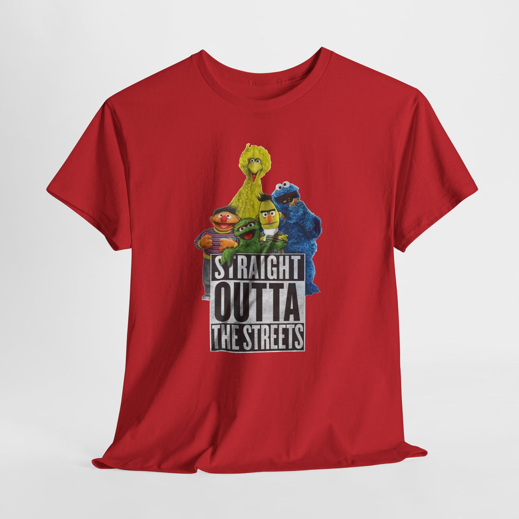 T-Shirt — "Straight Outta the Streets" Sesame Friends Graphic Tee