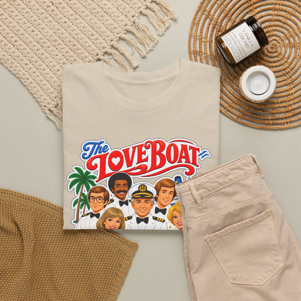 The Love Boat Crew Cotton T-Shirt — Retro TV Cruise Logo Tee