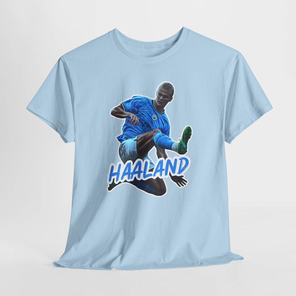 Erling Haaland Manchester City Soccer T‑Shirt – Dynamic Action Graphic Tee