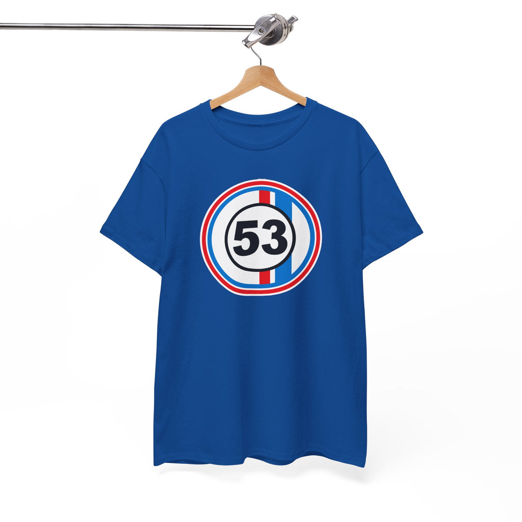Racing Stripe Number 53 Cotton T-Shirt / Tee