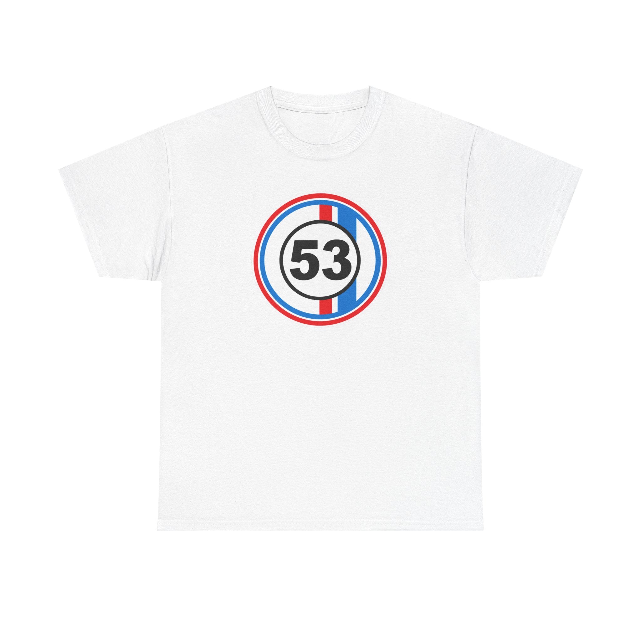 Racing Stripe Number 53 Cotton T-Shirt / Tee